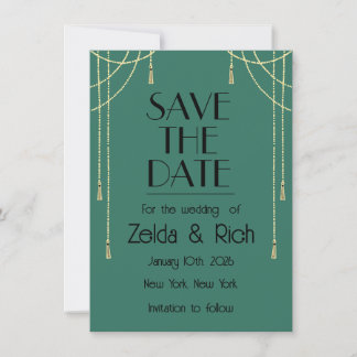 Anúncio Save The Date Flat Announcement Card