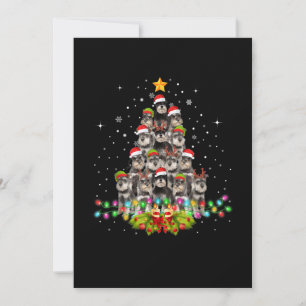 Anúncio Schnauzer Cães Árvore Natal Pet Xmas