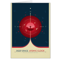 Anúncio Sci-Fi, Relógio Atômico Vermelho, Espaço P