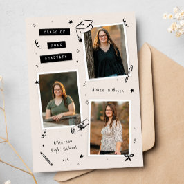 Anúncio Scrapbook Doodles 3-Photo Snapshot Graduation