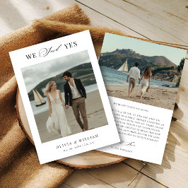 Anúncio Script Boho Moderno Nós Dissemos Sim Fotografia de