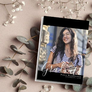 Anúncio Script Branco   Quadro Preto   Graduação de duas f