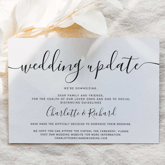 Anúncio Script casamento preto e branco foto de redução (Criador carregado)