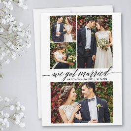 Anúncio Script De Caligrafia 4 Foto Que Nos Casamos