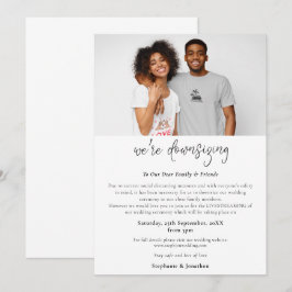 Anúncio Script de Foto de Redução de Casamento Moderno