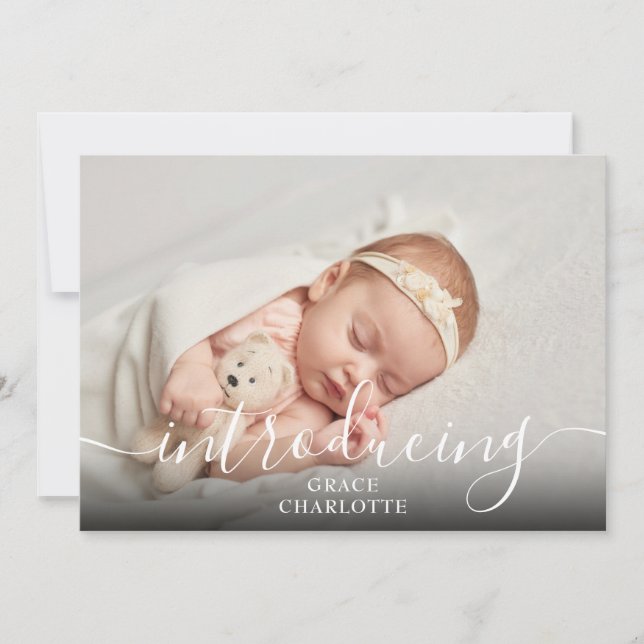 Anúncio Script de Foto Simples Apresentando Nascimento de  (Frente)