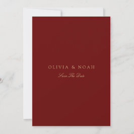 Anúncio Script Elegante Dourado E Vermelho Profundo Salvar