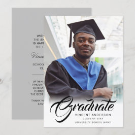 Anúncio Script Elegante | Foto de Formando moderno