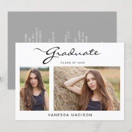 Anúncio Script Elegante Moderno Simples | 2 Graduação de F
