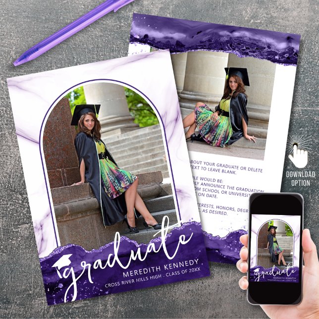 Anúncio Script Glitter de Agitação Roxo de Fotos do Arch 2 (Criador carregado)