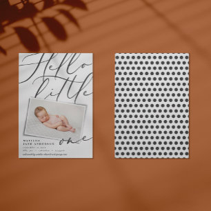 Anúncio Script Hello, pequeno, uma foto-tipografia moderna