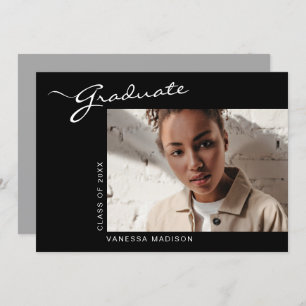 Anúncio Script Moderno Elegante   Graduação de fotos