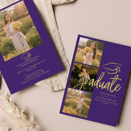 Anúncio Script Purple de Fotos de Formando Graduação 2025