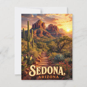 Anúncio Sedona Arizona Pôr do Sol Rocha Vermelha Deserto V