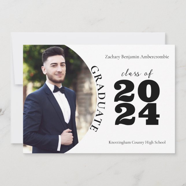 Anúncio Segundo grau Formando Graduação Simples Moderna (Frente)