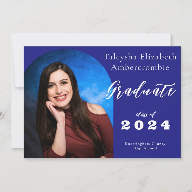 Anúncio Segundo grau Marinho Formando Graduação em arco az (Frente)