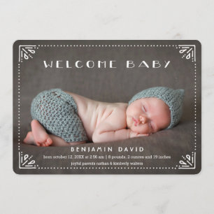 Anúncio Seja bem-vindo, Baby Sweetly, Frame Birth Announin