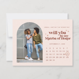 Anúncio Seja Minha Dama de Honra   Foto & Calendário 