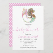 Sereia Futuro Chá de fraldas da Mãe. Sob O Mar.