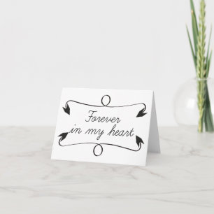 Anúncio Setas do Amor Preto e Branco - Casamento, Noivado