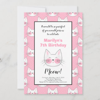 Anúncio Sétima Festa de aniversário para Garota