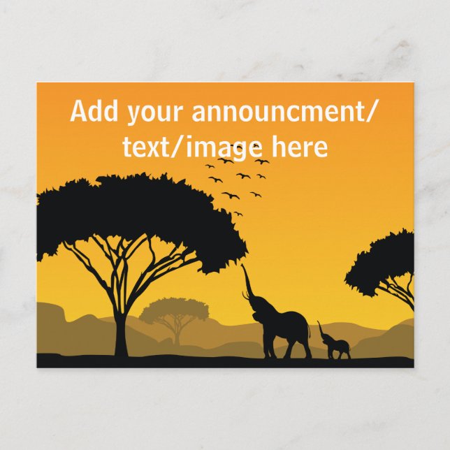 Anúncio Seu cartão postal de anúncio/design (Frente)