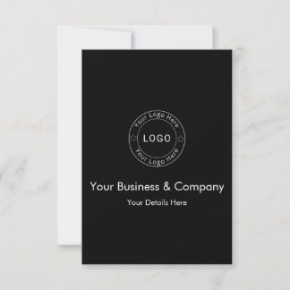 Anúncio Seu logotipo empresarial em personalizado preto