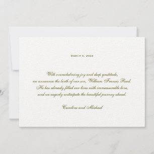 Anúncio Sexo Elegante Tradicional Nascimento Neutro