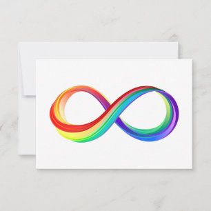 Anúncio Símbolo de Infinidade Arco-Íris em Camadas