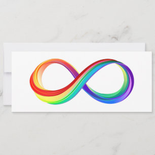 Anúncio Símbolo de Infinidade Arco-Íris em Camadas