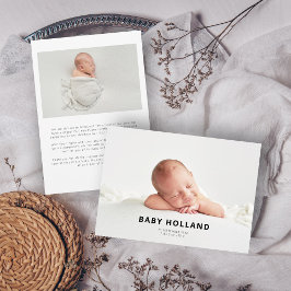 Anúncio Simples bebê de fotografia minimalista