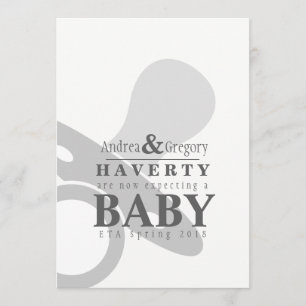 Anúncio simples da gravidez do Pacifier