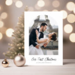anúncio simples de casamento de Natal de 1rua<br><div class="desc">Um cartão com fotos personalizado moderno com design de fotografia e arco. Você pode carregar sua própria imagem e editar. O texto e as cores podem ser personalizados.</div>