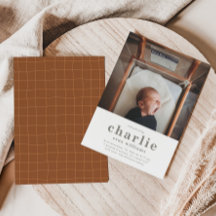 Anúncio simples de nascimento de fotografia | Nasc