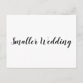 Anúncio Simples e Elegante para Casamento Pequeno