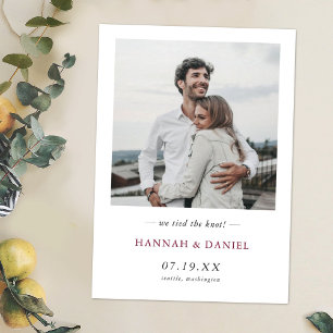 Anúncio Simples e Moderno Casamento Personalizado de Fotog