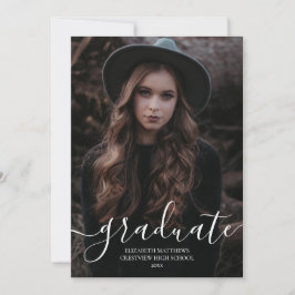 Anúncio Simples Moderno Foto Elegante Rota de Graduação