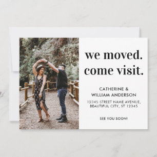 Anúncio Simples Nos Mudamos Para Visitar Fotografia Movend