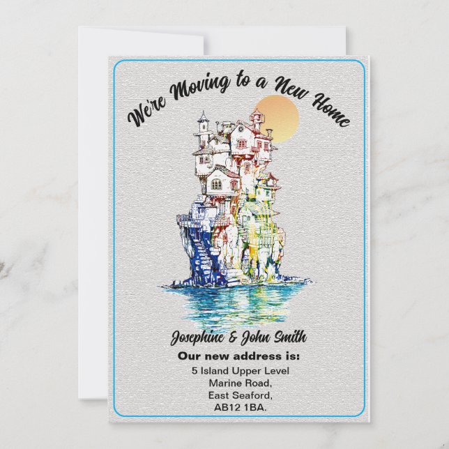 Anúncio Simples Notificação de Mudança de Endereço para Am (Frente)