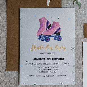 Anúncio Skate De Aniversário De Ice Em Pé De Inverno Sobre