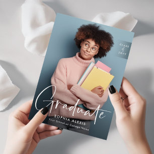 Anúncio Sobreposição de Script Branco Elegante - Dois Grad