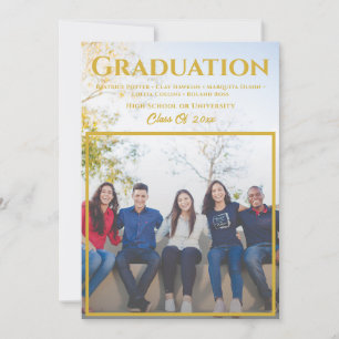 Anúncio Sobreposição de Script Dourado   Graduação de foto