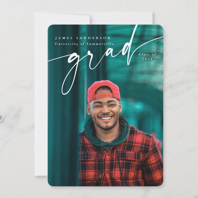 Anúncio Sobreposição de Script Moderno - Dois Graduações d (Frente)