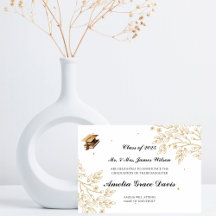 Anúncio sofisticado de Graduação Dourada