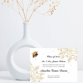 Anúncio sofisticado de Graduação Dourada