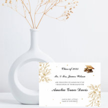 Anúncio sofisticado de Graduação Dourada