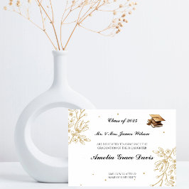 Anúncio sofisticado de Graduação Dourada