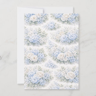 Anúncio SoftBlue Floral Pattern Elegant Romantic Botanical