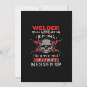 Anúncio Soldadura Usando Um Diploma De Segundo grau Para C