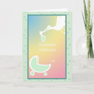 Anúncio Spanish We're Expecting Card